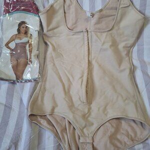 Wonderful Nude Body Shapewear Bodysuit Waist & Tummy Control Size 3XL NWT